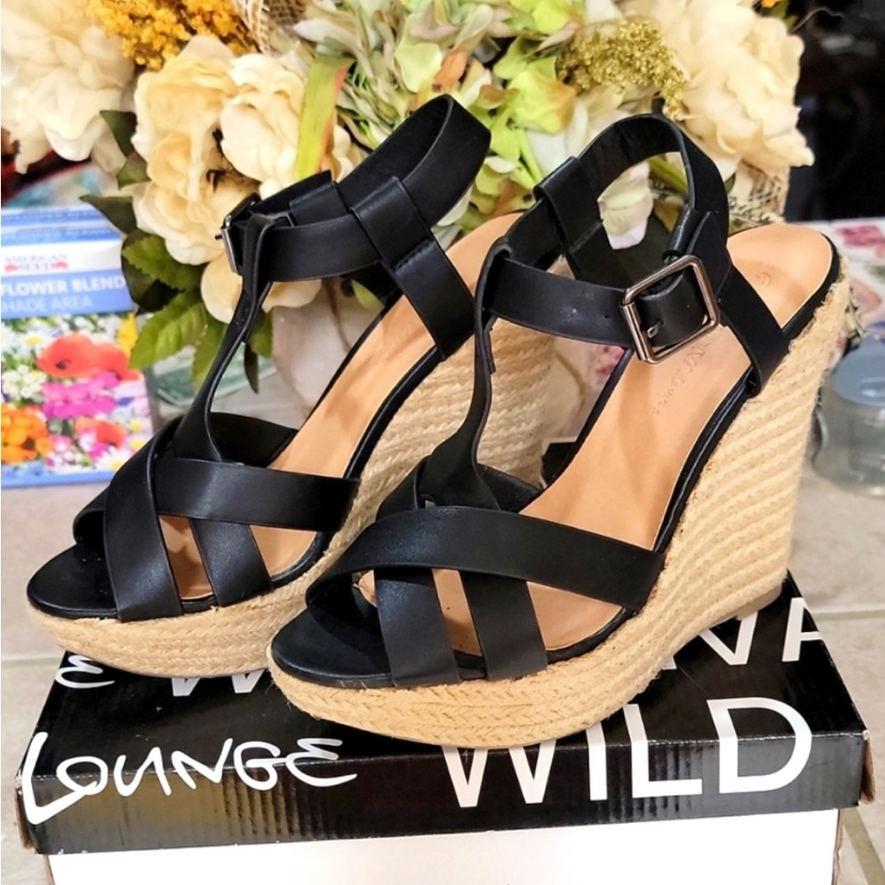 Black espadrilles